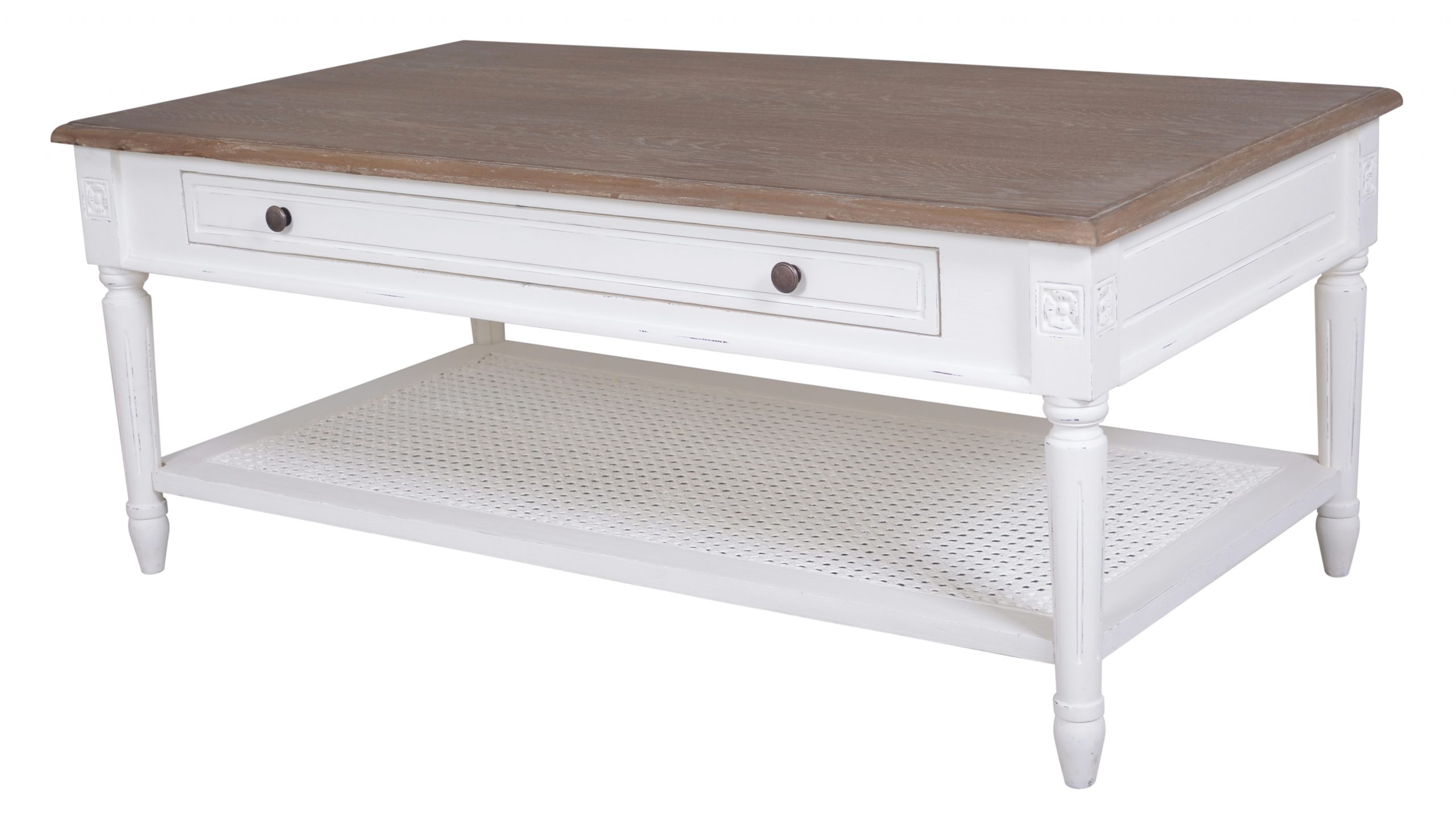 Coffee Table Helena 1 Drawer Coffee Table with Shelf - Image 1