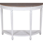 Helena Half Moon Console Table with Shelf