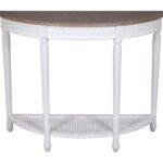 Helena Half Moon Console Table with Shelf