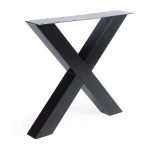 Pair of Ironline Metal 'X' Legs (Anthracite Grey)