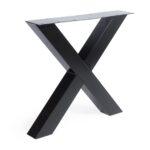 Pair of Ironline Metal 'X' Legs (Anthracite Grey)