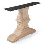 Pair of KLOS Wooden Legs (Solid Oak) - Rustic with Splits