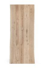 220cm Naturalline Wavy Edge Framed Table Top - 22.5mm + 22.5mm