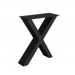 Pair of Metal X Legs for Bench (Anthracite Grey)