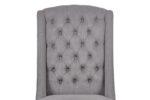Daytona Slate Linen Dining Chair - 49.5cm Seat Height (must be ordered in pairs) - Image 3
