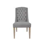 Daytona Slate Linen Dining Chair - 49.5cm Seat Height (must be ordered in pairs)
