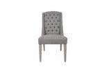 Daytona Slate Linen Dining Chair - 49.5cm Seat Height (must be ordered in pairs)