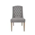 Daytona Slate Linen Dining Chair - 49.5cm Seat Height (must be ordered in pairs)