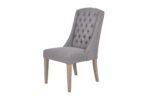 Daytona Slate Linen Dining Chair - 49.5cm Seat Height (must be ordered in pairs) - Image 2