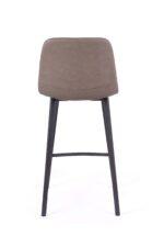Bari Vintage Beige PU Counter Stool - 65cm Seat Height (Anthracite Grey Leg) (must be ordered in pairs) - Image 5