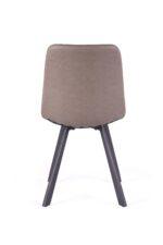Bari Vintage Beige PU Chair  (Anthracite Grey Leg) (must be ordered as a box of four) - Image 5