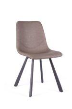Bari Vintage Beige PU Chair  (Anthracite Grey Leg) (must be ordered as a box of four) - Image 2
