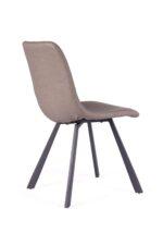 Bari Vintage Beige PU Chair  (Anthracite Grey Leg) (must be ordered as a box of four) - Image 4