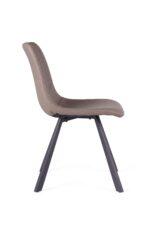 Bari Vintage Beige PU Chair  (Anthracite Grey Leg) (must be ordered as a box of four) - Image 3
