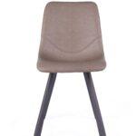 Bari Vintage Beige PU Chair  (Anthracite Grey Leg) (must be ordered as a box of four)