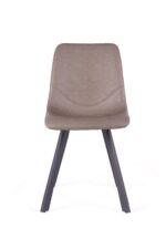 Bari Vintage Beige PU Chair  (Anthracite Grey Leg) (must be ordered as a box of four)