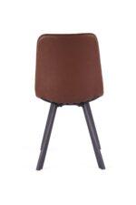 Bari Vintage Cognac PU Chair (Anthracite Grey Leg) (must be ordered as a box of four) - Image 5