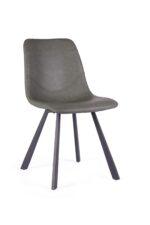 Bari Vintage Green PU Chair  (Anthracite Grey Leg) (must be ordered as a box of four) - Image 2