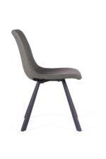Bari Vintage Green PU Chair  (Anthracite Grey Leg) (must be ordered as a box of four) - Image 3