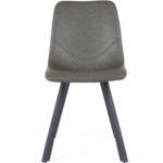 Bari Vintage Green PU Chair  (Anthracite Grey Leg) (must be ordered as a box of four)