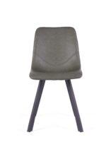 Bari Vintage Green PU Chair  (Anthracite Grey Leg) (must be ordered as a box of four)