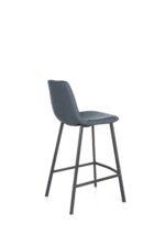 Bari Vintage Blue PU Counter Stool - 65cm Seat Height (Anthracite Grey Leg) (must be ordered in pairs) - Image 3