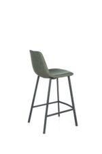 Bari Vintage Green PU Counter Stool - 65cm Seat Height (Anthracite Grey Leg) (must be ordered in pairs) - Image 3