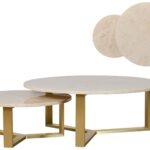 Leo Coffee Table Set - Marble Top
