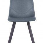 Bari Vintage Blue PU Chair  (Anthracite Grey Leg) (must be ordered as a box of four)