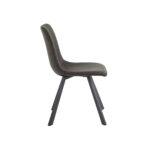 Bari Vintage Taupe PU Chair  (Anthracite Grey Leg) (must be ordered as a box of four) - Image 3