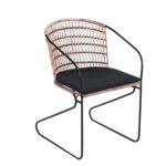 Ford Dining Chair with Black Cushion