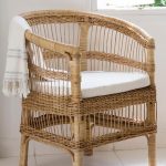 Malawi Chair - Natural with Indoor Seat Cushion