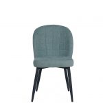 Clio Light Green Fabric Chair - (Anthracite Grey Metal Leg) (must be ordered as a box of four)