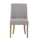 Rosa Sand Linen Chair - 48cm Seat Height (Must Be Ordered in Pairs)