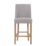 Rosa Sand Linen Counter Stool - 67cm Seat Height