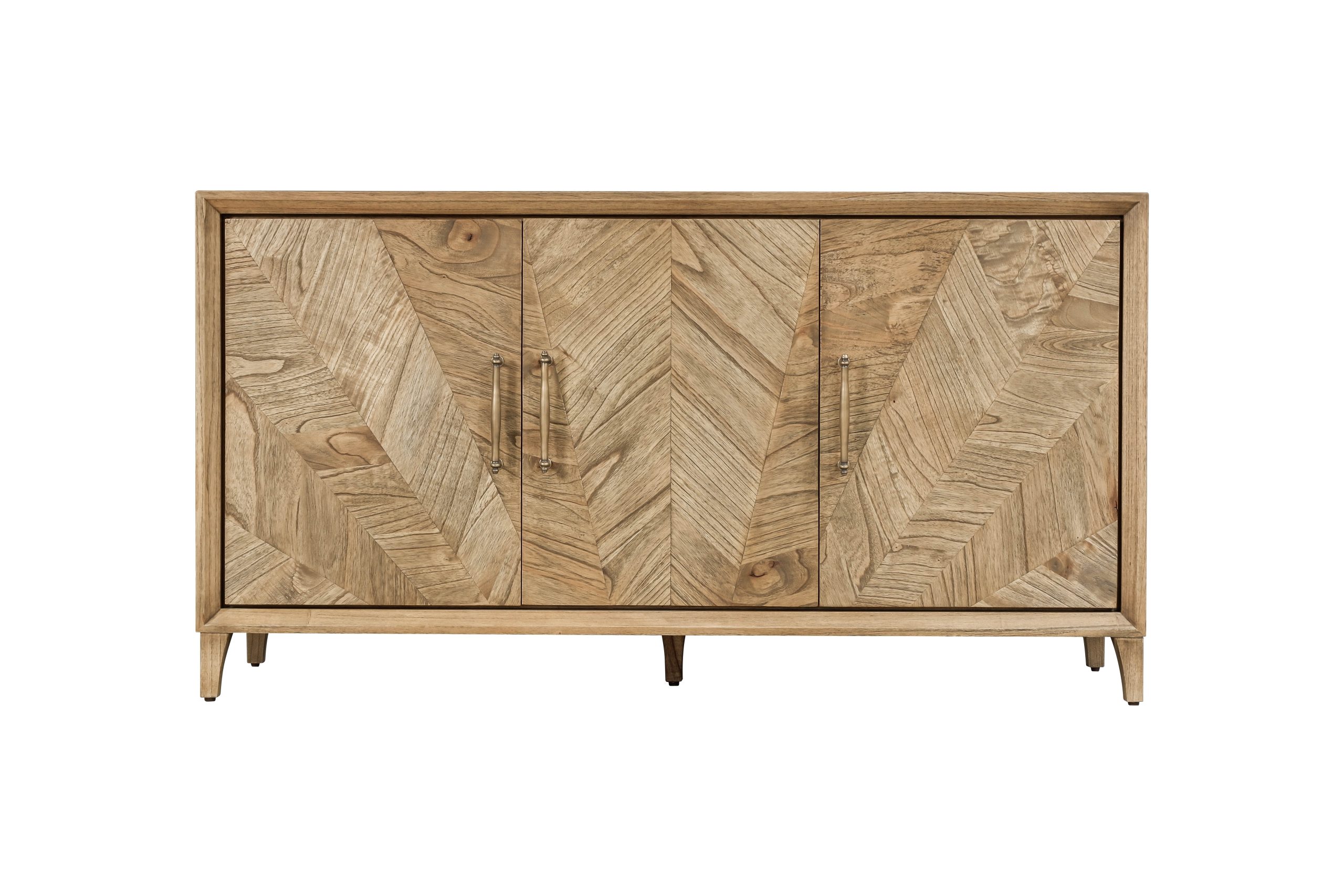 SOL03 Solstice 3 Door Sideboard - Light Ash - Image 1