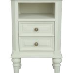 Vanessa 2 Drawer Bedside - Lime White