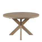 120cm Preston Round Oak Dining Table
