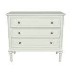 Vanessa 3 Drawer Chest - Lime White