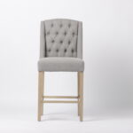 Daytona Slate Linen Counter Stool - 67cm Seat Height