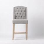 Daytona Slate Linen Counter Stool - 67cm Seat Height