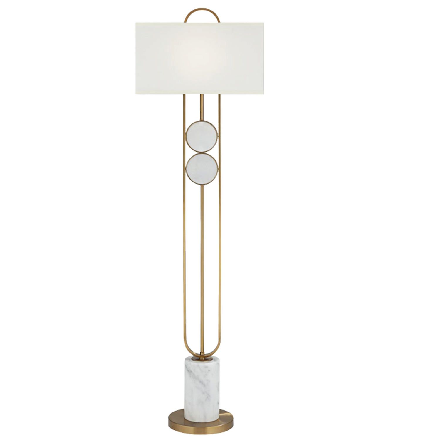 XY0853FL-1 Metal and Marble Floor Lamp - Image 1