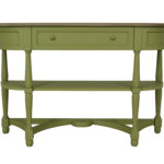Jardin 1 Drawer Console Table with 2 Shelves - Green