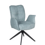 Lars Ocean Blue Swivel Chair (must be ordered in pairs)