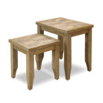 Solstice Nest of 2 Tables - Light Ash