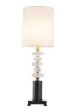 Metal and Crystal Table Lamp - Image 2