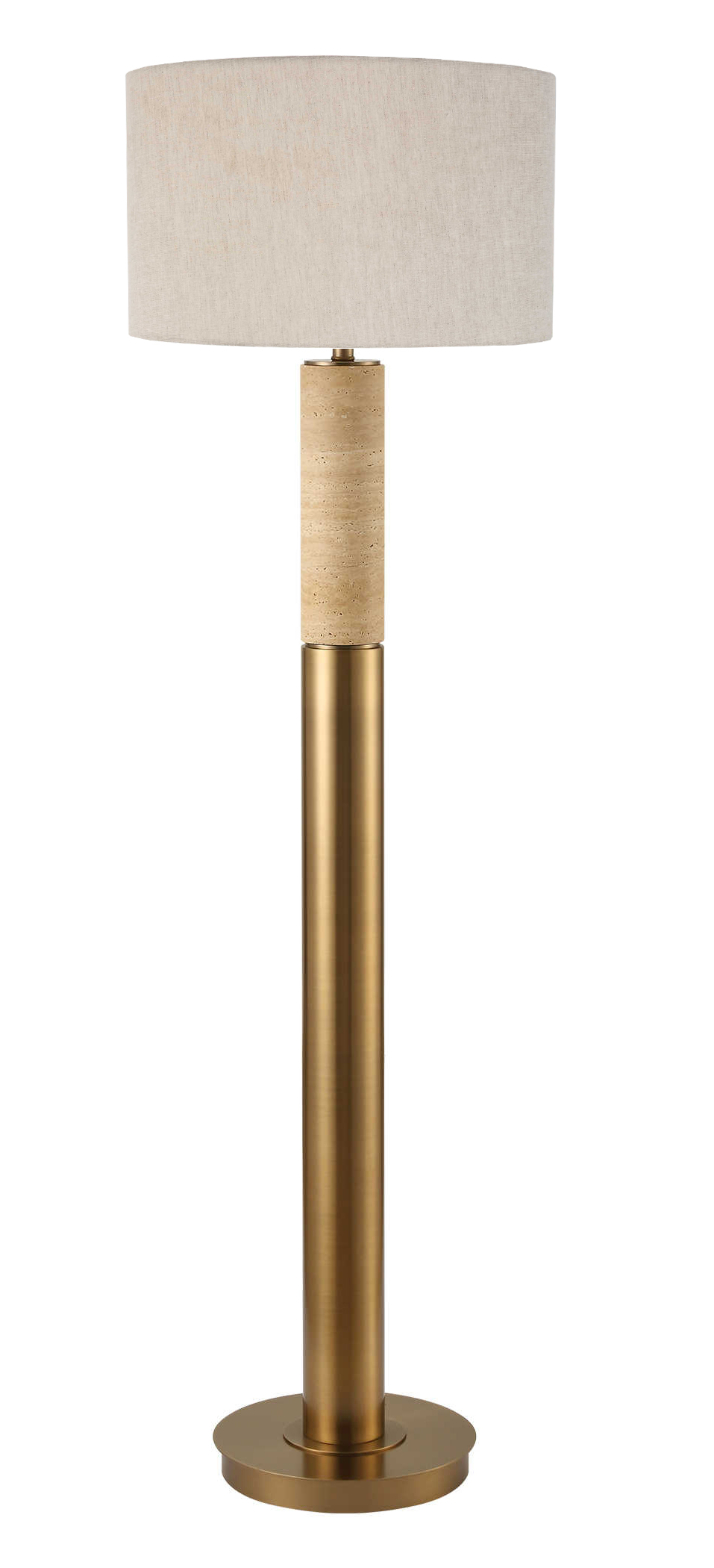 KH982FL Metal and Marble Floor Lamp - Image 1