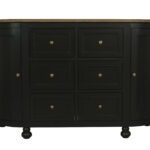 Jardin 6 Drawer Sideboard - Black