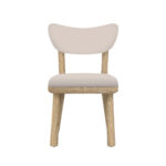 Dakota Fabric Back Dining Chair - Oak