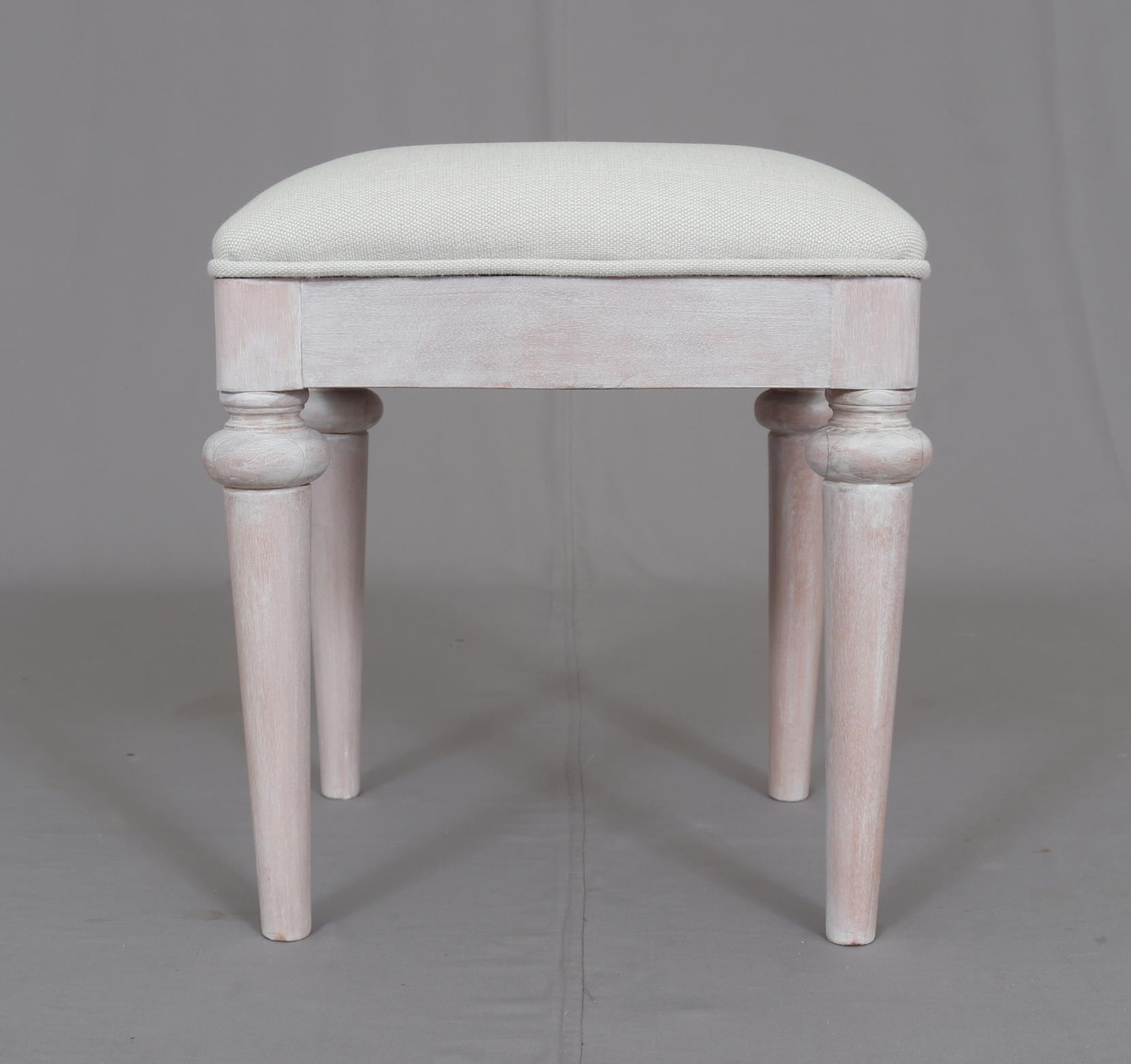 LUNA8 Luna Stool - White Wash - Image 1
